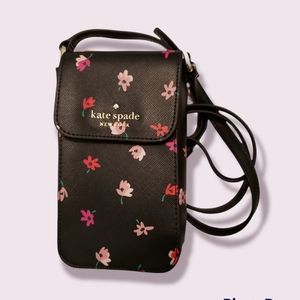 NWT Kate Spade Ditsy Buds North South Phone Crossbody